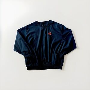 VTG King Louie Coca Cola Pullover Jacket Black XL Embroidered Logo Made USA